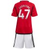 Original Trikotsatz Manchester United Shoretire 47 Heimtrikot 2023-24 Für Kinder